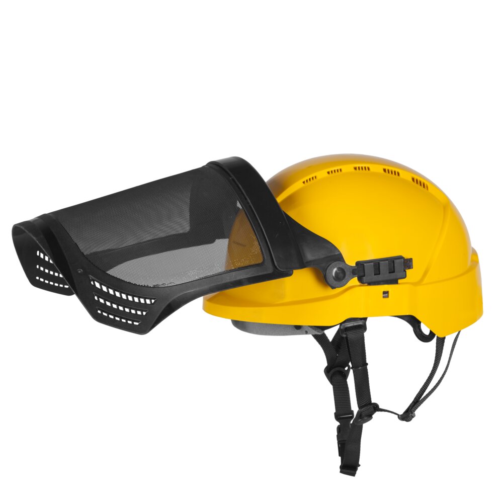 ATRA S30 - Am Helm befestigter Netz-Gesichtsschutz.